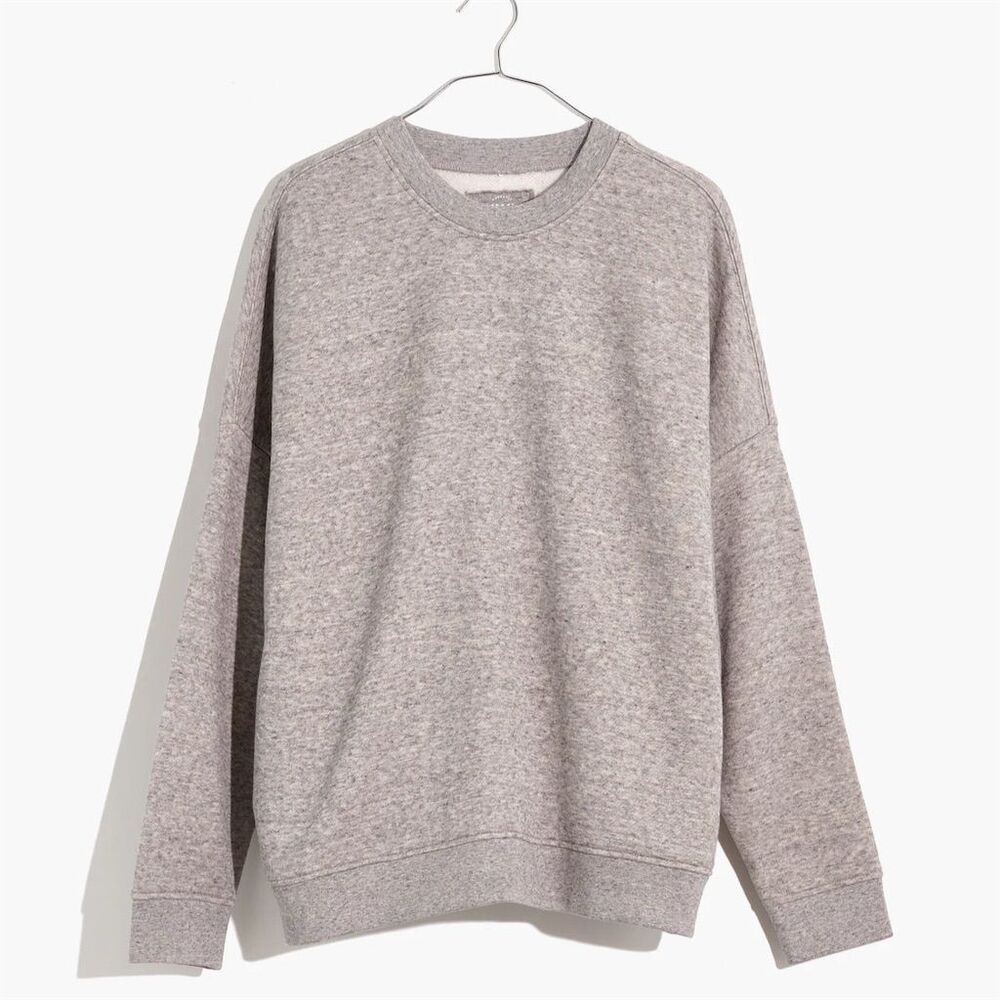 Madewell Women's Gray MWL Betterterry Crewneck Sweatshirt size XXS
